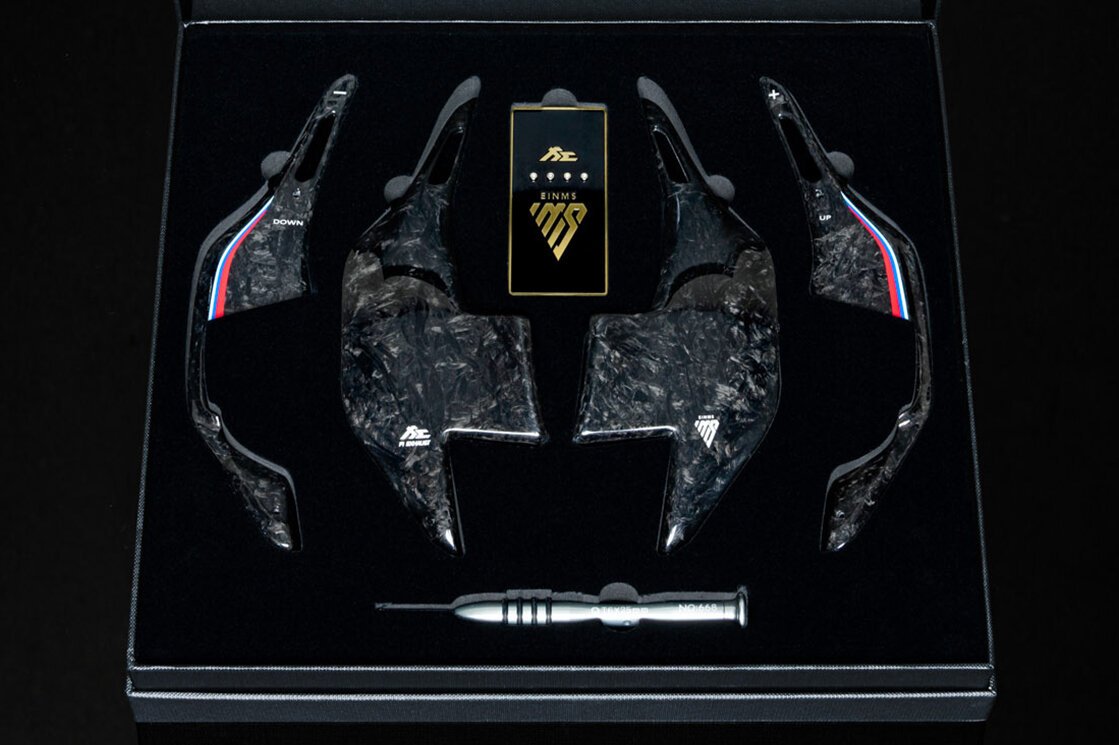 Fi LIFESTYLE USD BMW G Series Forged Carbon M Color Paddle Shifter - FF Performance