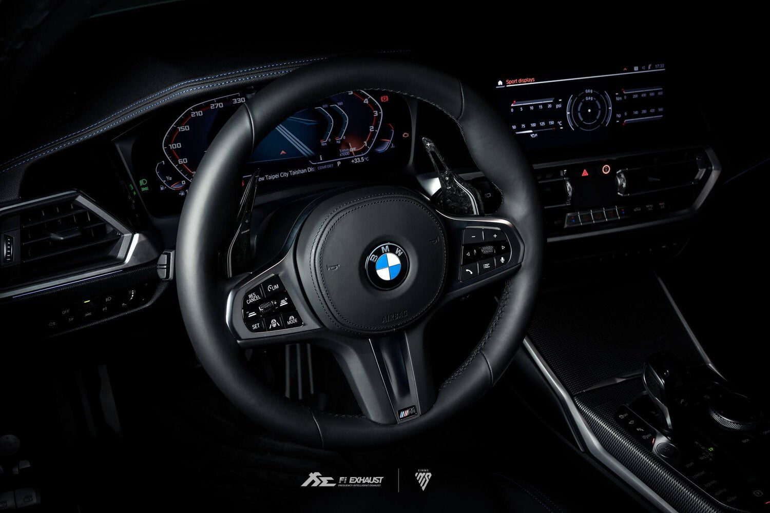 Fi LIFESTYLE USD BMW G Series Forged Carbon Sporty Silver Paddle Shifter