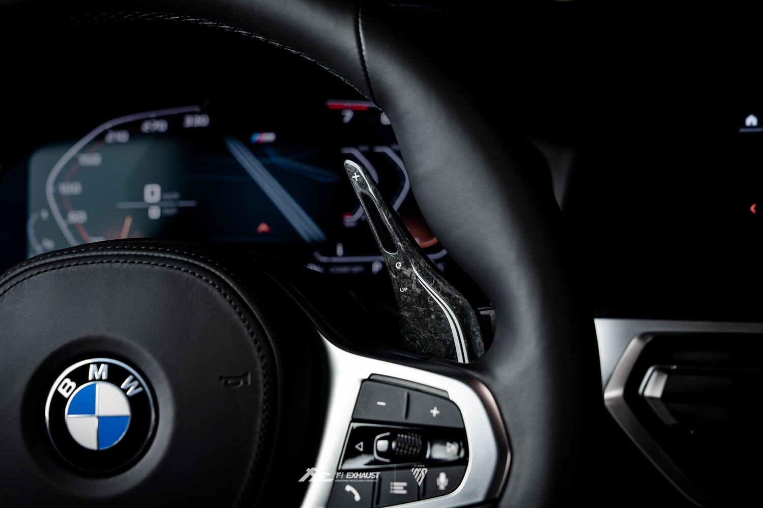 Fi LIFESTYLE USD BMW G Series Forged Carbon Sporty Silver Paddle Shifter