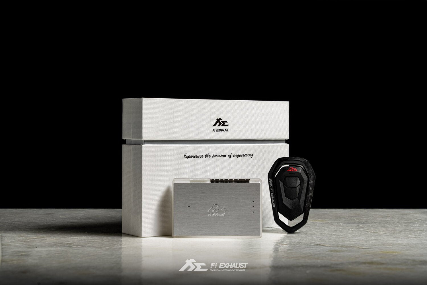 Fi LIFESTYLE USD Forged Carbon Ring in Gloss Black Valvetronic Remote Ring