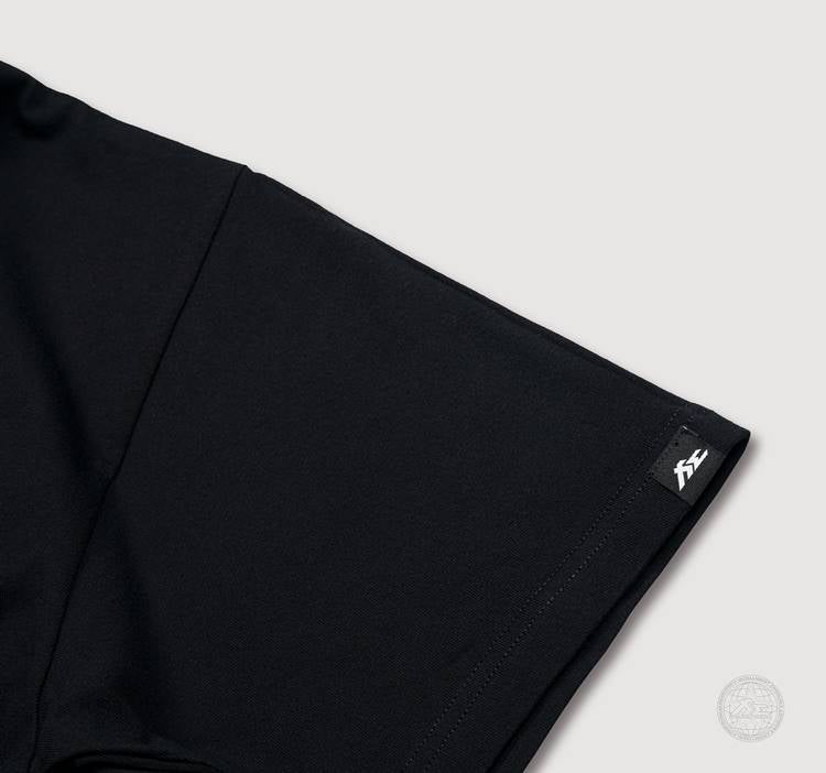 FILIFESTYLE USD "Classic (White)" Black Heavyweight Crew Neck T-Shirt (Discord V1)