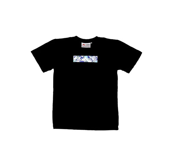 FILIFESTYLE USD "Fi EXHAUST Camo LOGO" Black Crew Neck T-Shirt