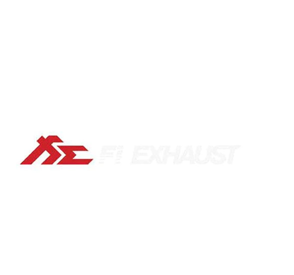FILIFESTYLE USD Fi EXHAUST Classic Red and White Car Sticker