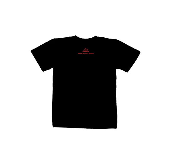 FILIFESTYLE USD "Fi EXHAUST Flames LOGO" Black Crew Neck T-Shirt [Limited Ed.]