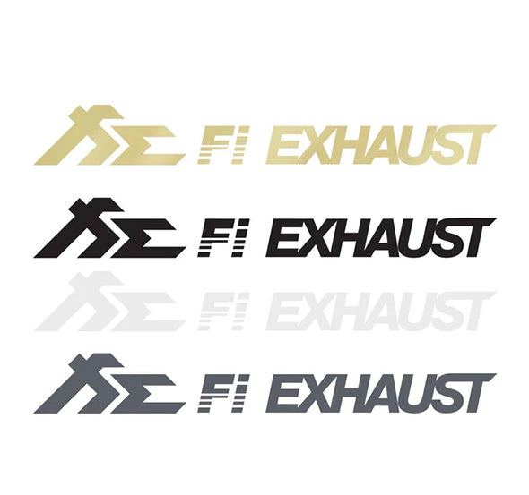 FILIFESTYLE USD Fi EXHAUST Multi Color Car Sticker Set