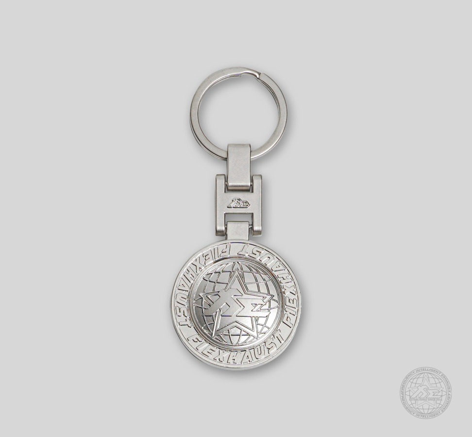 FILIFESTYLE USD Fi Metal Silver Globe Key Chain