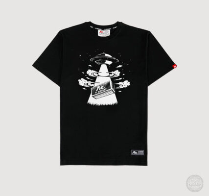 Fi Exhaust "Outer Space" Black Heavyweight Crew Neck T-Shirt [Limited Ed.]