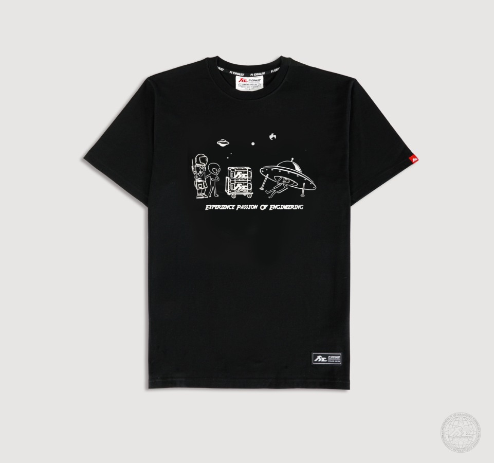 FILIFESTYLE USD "Space Mods" Black Heavyweight Crew Neck T-Shirt [Limited Ed.]