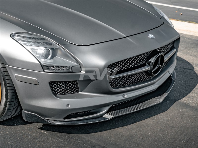 RW Carbon Mercedes SLS Renn Style Carbon Fiber Front Lip