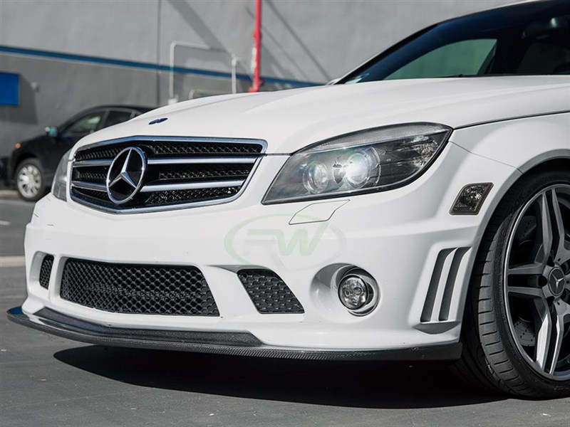 RW Carbon Mercedes W204 C63 AMG Arkym Style CF Front Lip