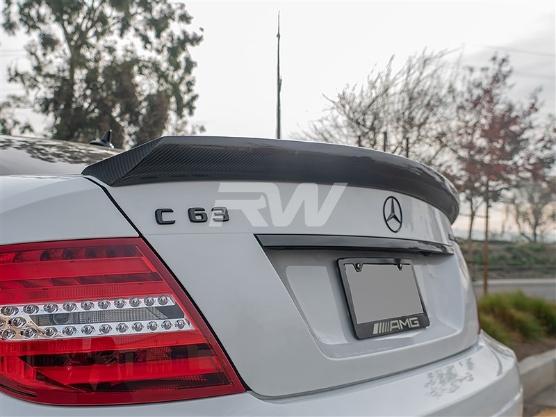 RW Carbon Mercedes W204 Coupe DTM Carbon Fiber Trunk Spoiler