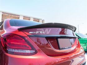 RW Carbon W205 GTX Carbon Fiber Trunk Spoiler