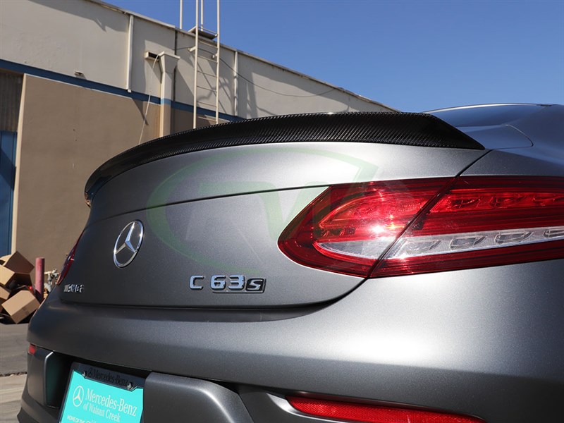 RW Carbon Mercedes W205 Coupe ED1 Style CF Trunk Spoiler