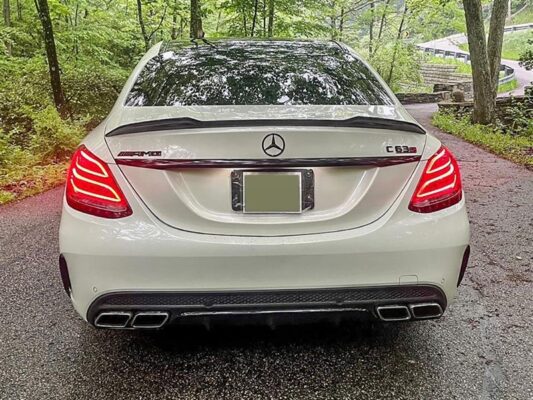 RW Carbon Mercedes W205 XR Carbon Fiber Trunk Spoiler