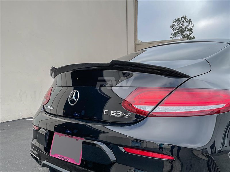 RW Carbon Mercedes W205 XR Coupe Carbon Fiber Trunk Spoiler