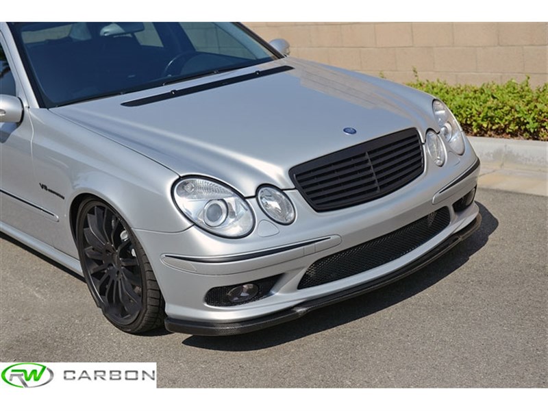 RW Carbon Mercedes W211 E55 AMG Carbon Fiber Front Lip