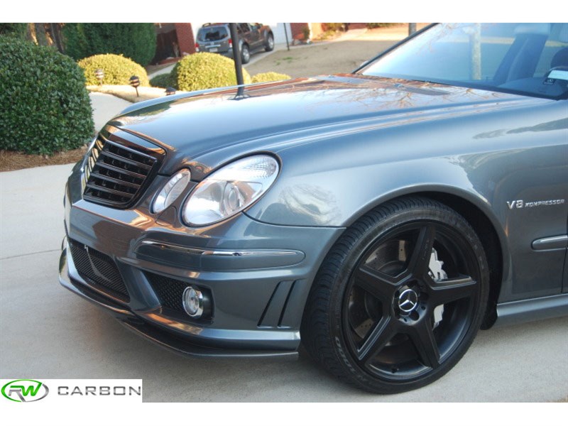 RW Carbon Mercedes W211 E63 AMG Godhand Style Front Lip