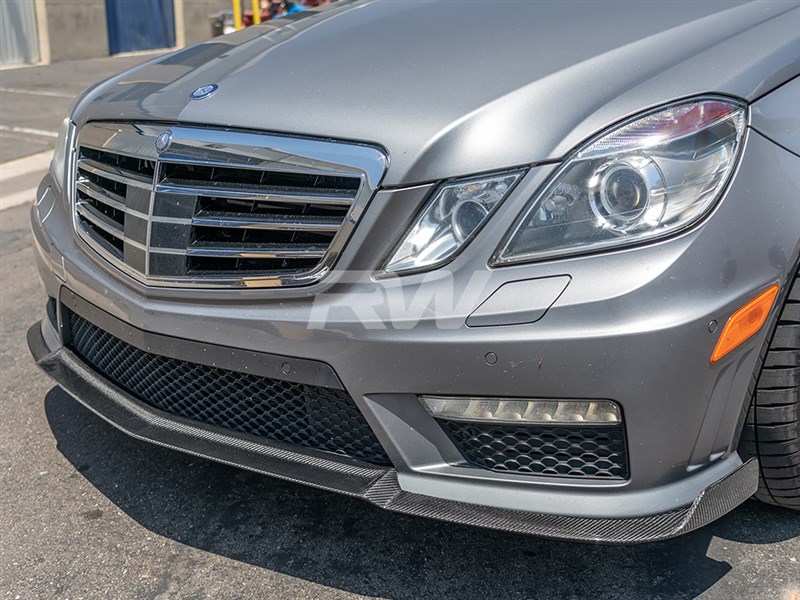 RW Carbon Mercedes W212 E63 Renn Style CF Front Lip 10-13
