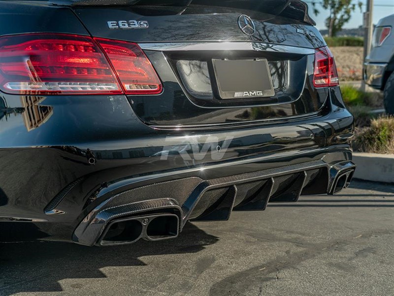 RW Carbon Mercedes W212 E63 Facelift BRS Style CF Diffuser
