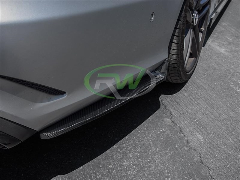 RW Carbon Mercedes W212 E63 14+ CF Rear Bumper Splitters