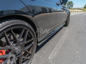 RW Carbon W213 Carbon Fiber Side Skirt Extensions - Image 5
