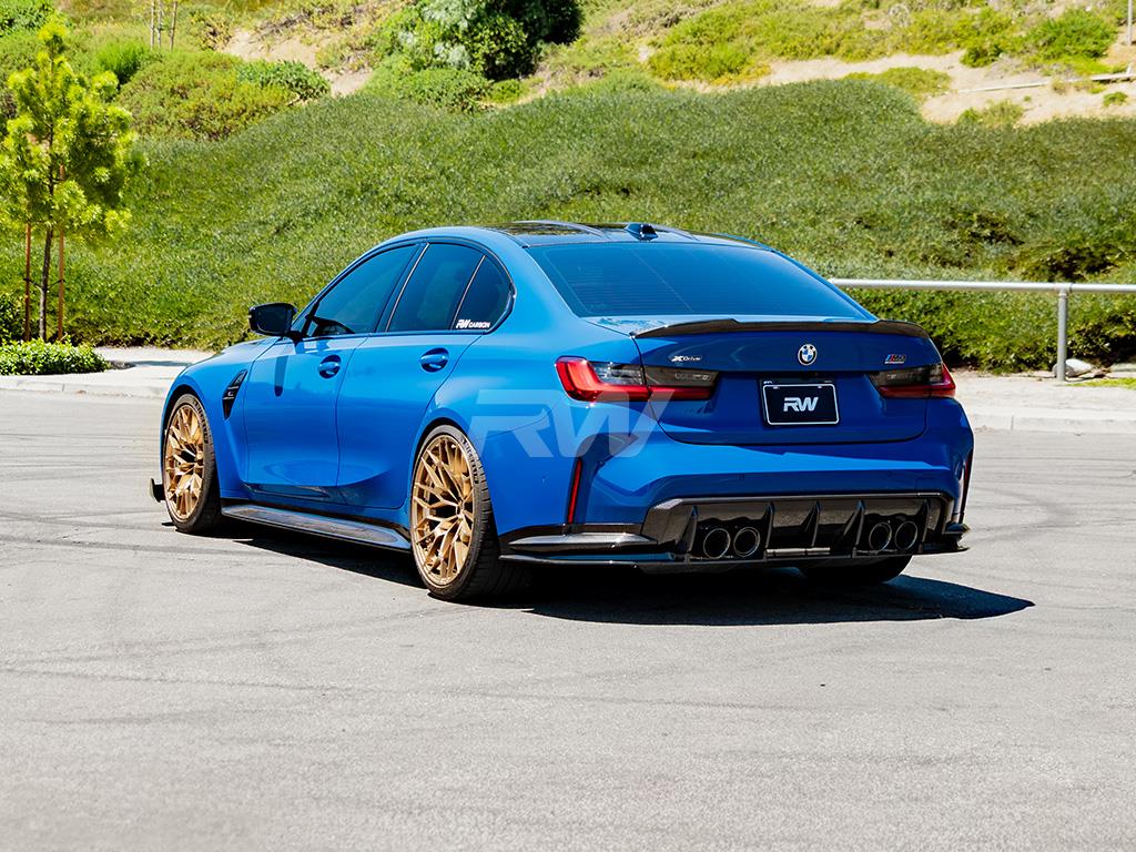 RW Carbon BMW G82/G83 M4 OEM Style Carbon Fiber Diffuser Sides - Image 4