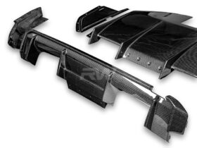 RW Carbon G82 G83 M4 Carbon Fiber GTX Diffuser+Undertray for BMW M4 - Image 8