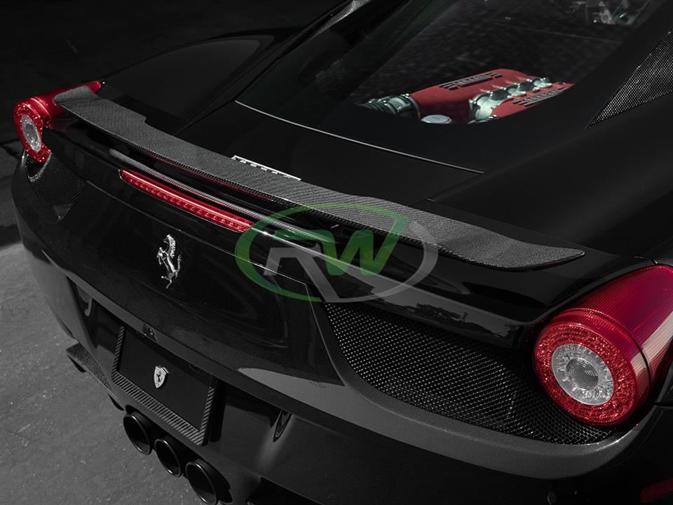 RW Carbon Ferrari 458 Carbon Fiber Rear Wing