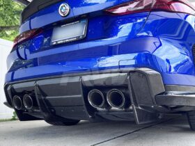 RW Carbon G82 G83 M4 Carbon Fiber GTX Diffuser+Undertray for BMW M4 - Image 3