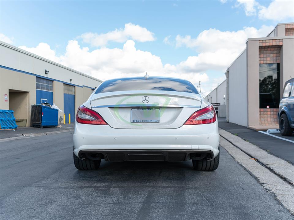 RW Carbon Mercedes W218 CLS63 AMG Carbon Fiber Diffuser - Image 9