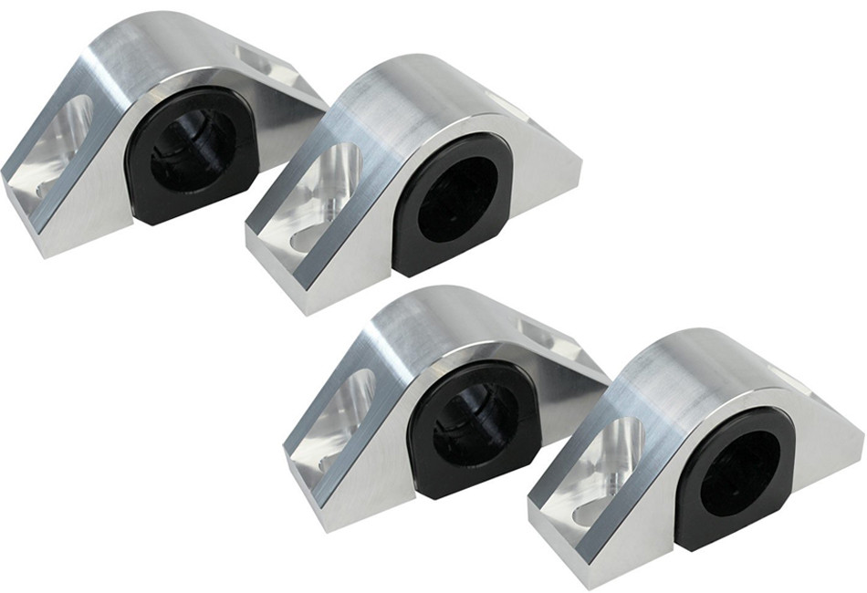 Steeda Autosports 2015-2023 Ford Mustang Steeda Billet 1 3/8" Front & 1" Rear Sway Bar Mount Kit Poly Bushings ()