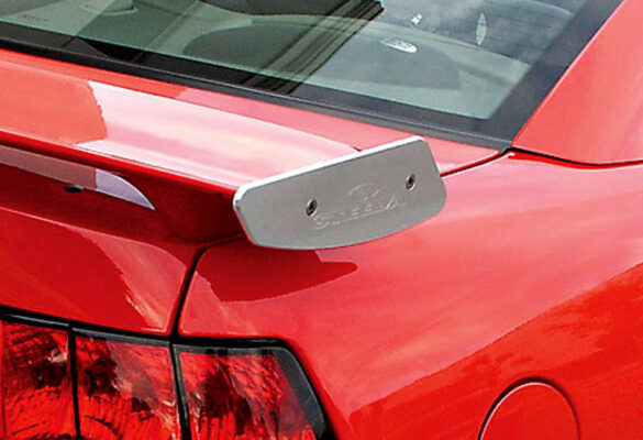 Steeda 2015-2023 Ford Mustang Billet Spoiler Winglets w/ Logo