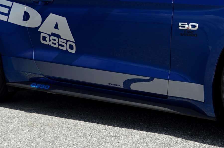 Steeda Autosports 2015-2023 Ford Mustang Steeda Sidewinder Decal Silver ()