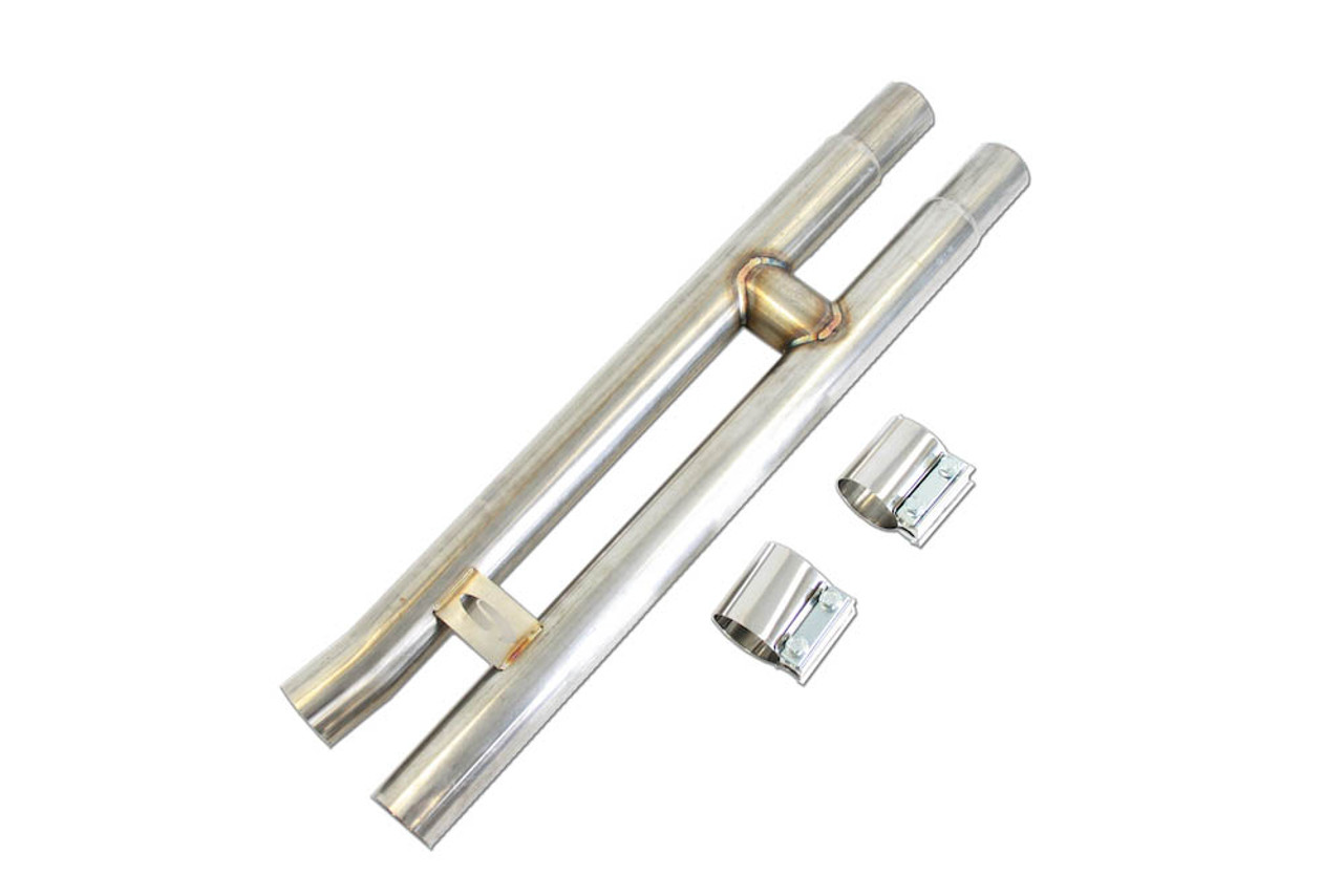 Steeda Autosports 2015-2026 Ford Mustang Steeda 5.0L Coyote 304 Stainless Resonator Delete H Pipe ()