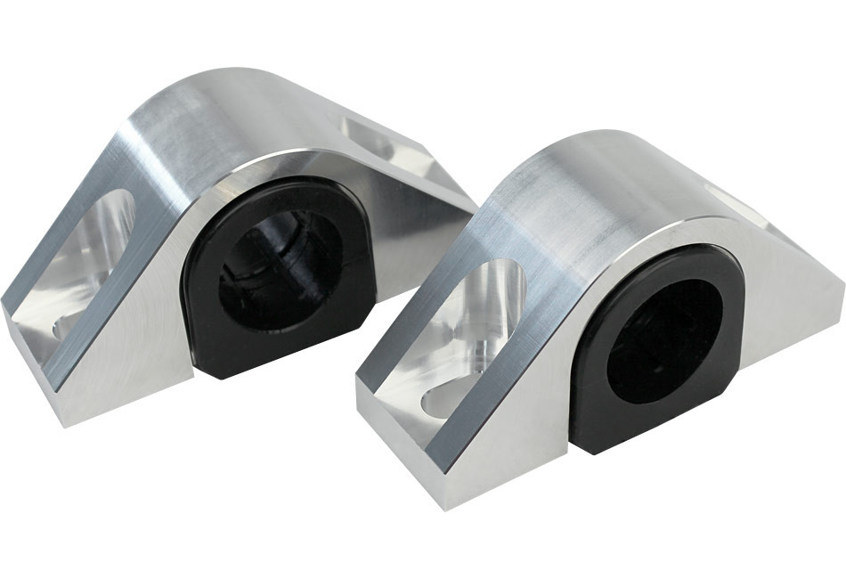 Steeda Autosports 2015-2026 Ford Mustang Steeda Billet 1 1/8" Rear Sway Bar Mounts Poly Bushings ()