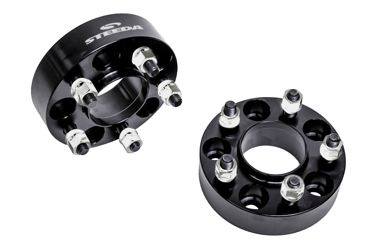 Steeda Autosports 2015-2026 Ford Mustang Steeda /Explorer 20mm Hubcentric Billet Aluminum Wheel Spacer Pair ()