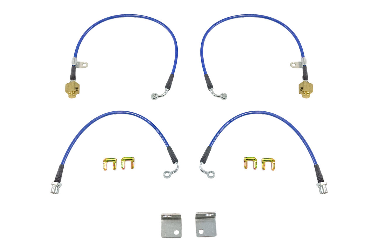 Steeda Autosports 2015-2026 Ford Mustang Steeda GT Base/EcoBoost Brembo Braided Stainless Brake Line Kit (2024+)