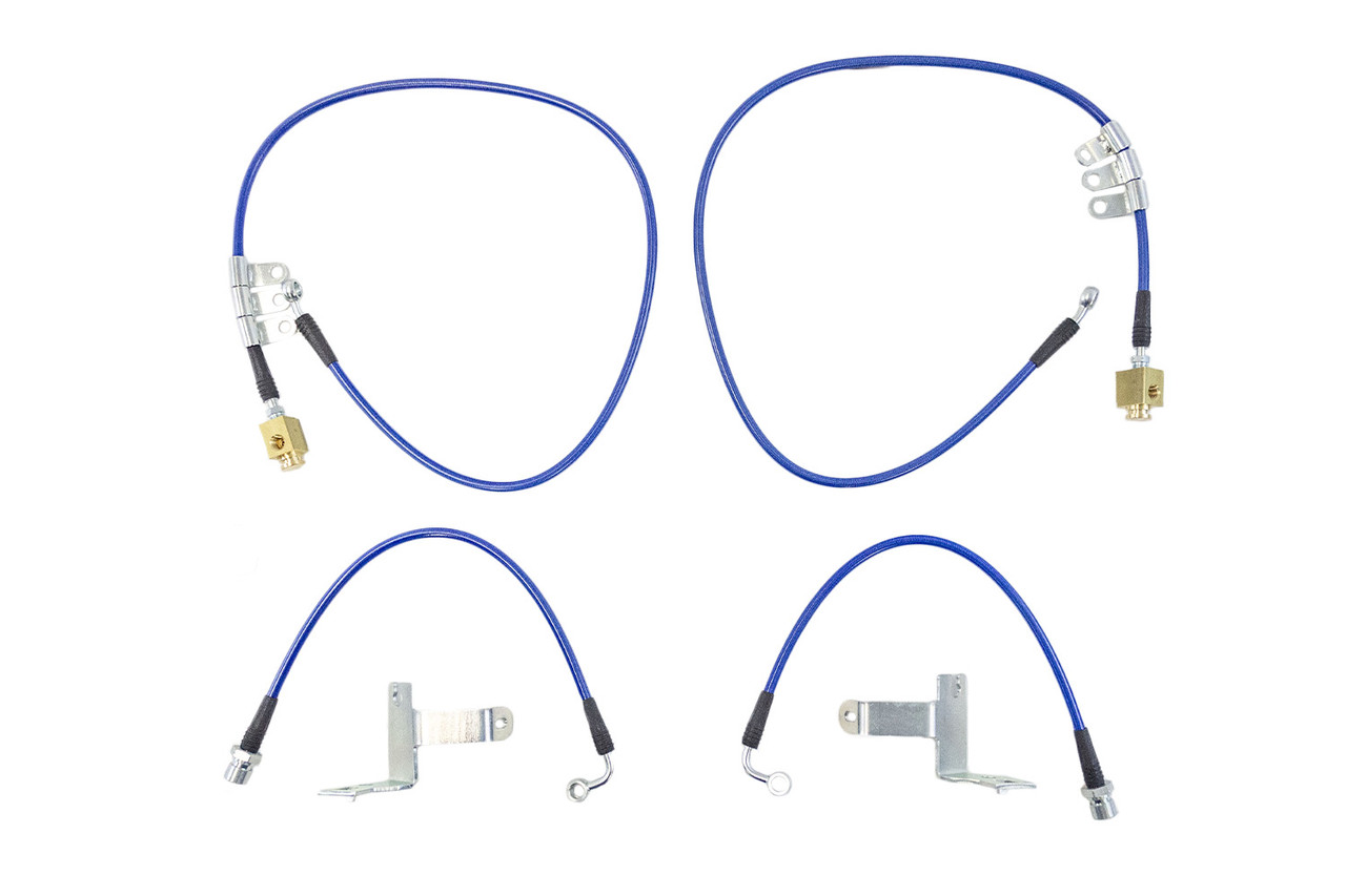 Steeda Autosports 2015-2026 Ford Mustang Steeda GT PP/Brembo Package Braided Stainless Brake Line Kit (2024+)