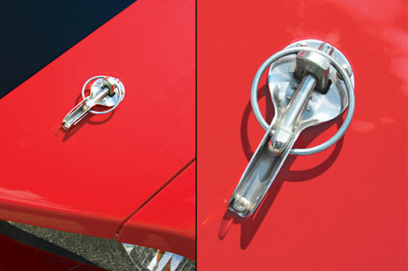 1979-2023 Ford Mustang – Steeda Slide Style Captive Hood Pins