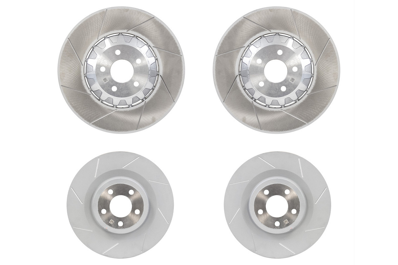 Steeda Autosports 2024-2026 Ford Mustang Steeda GT/Dark Horse Two Piece Slotted Front & Rear Rotor Set ()
