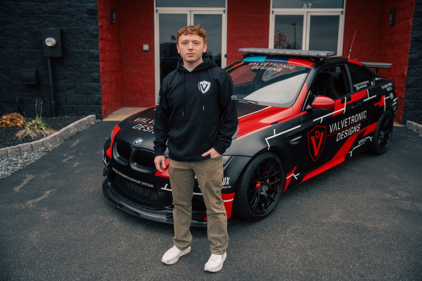 Valvetronic Designs Valvetronic Safety Car Graphic Hoodie