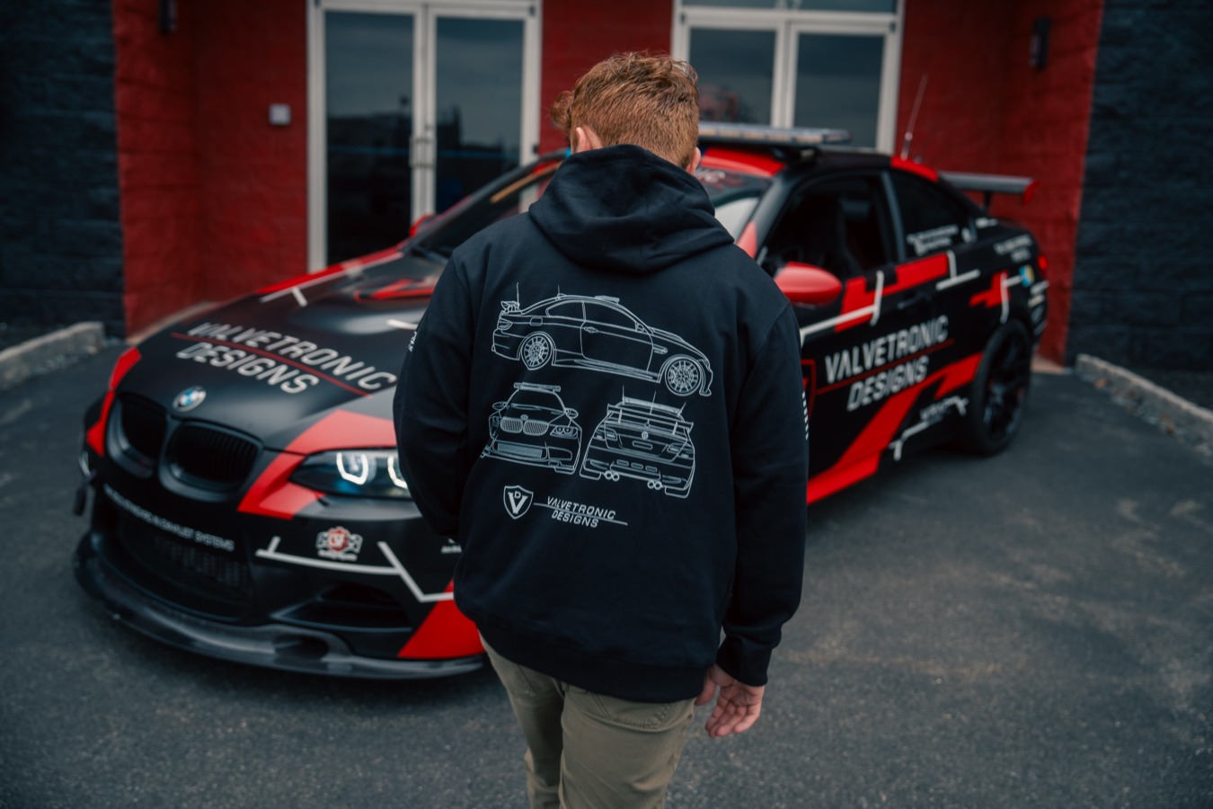 Valvetronic Designs Valvetronic Safety Car Graphic Hoodie
