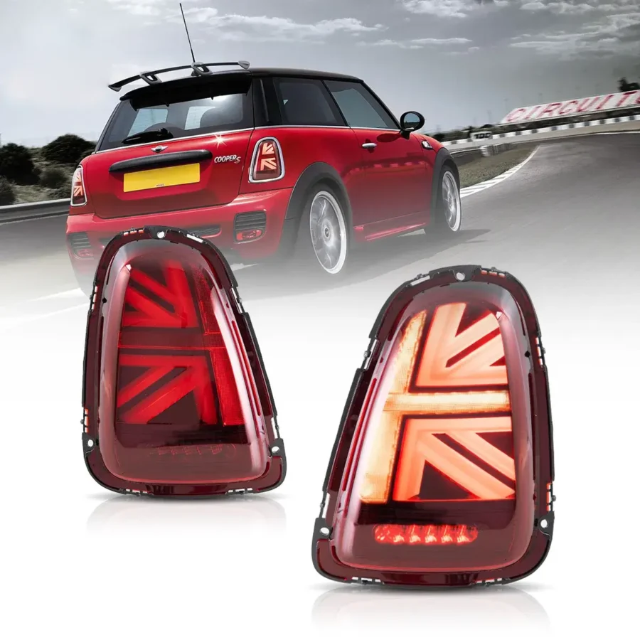 Vland 2007-2013 Mini R Series 2nd Gen(R56 R57 R58 R59) LED Tail Lights With Amber Sequential Turn Signal
