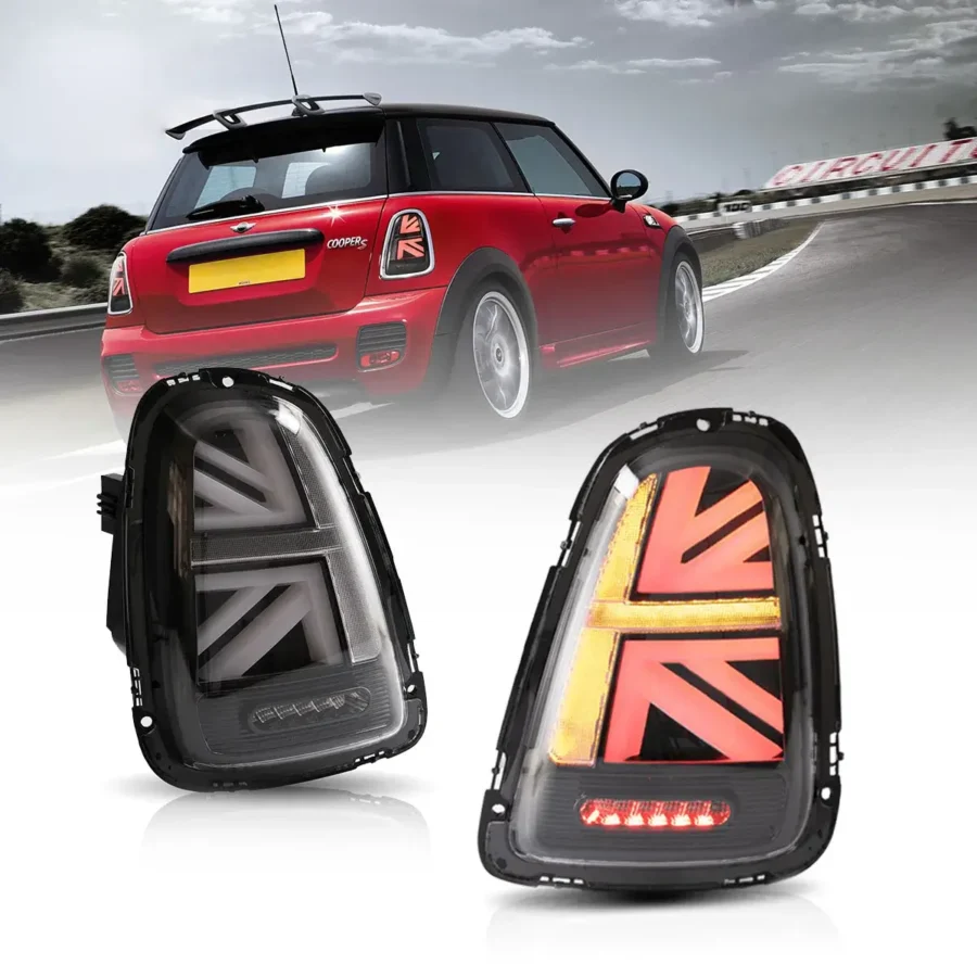 Vland 2007-2013 Mini R Series 2nd Gen(R56 R57 R58 R59) LED Tail Lights With Amber Sequential Turn Signal - Image 4