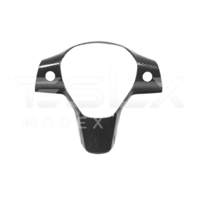 Extreme Online Store EOS Model 3 & 20-24Y Carbon Fiber Interior Steering Wheel Cover for Tesla Model X