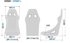 Sparco Sprint L Large Entry-Level Competition Seat - Image 2