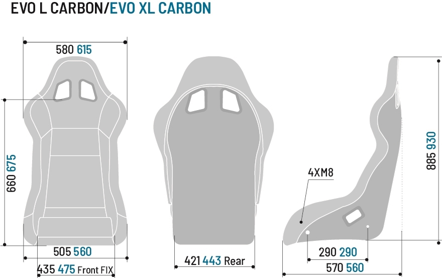 Sparco EVO L Carbon Large Dry Carbon Competition Seat - Image 2
