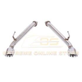 Extreme Online Store EOS Infiniti Q60 Muffler Delete Dual Tips Exhaust - Image 3