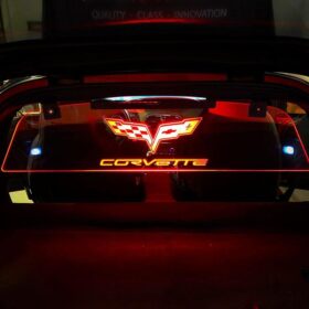Extreme Online Store EOS WindRestrictor® Corvette C6 Coupe Rear Glow Plate - Image 6