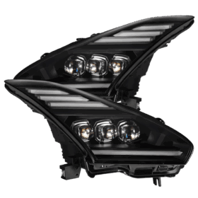 AlphaRex NOVA LED Headlights Black Nissan GT-R R35 1